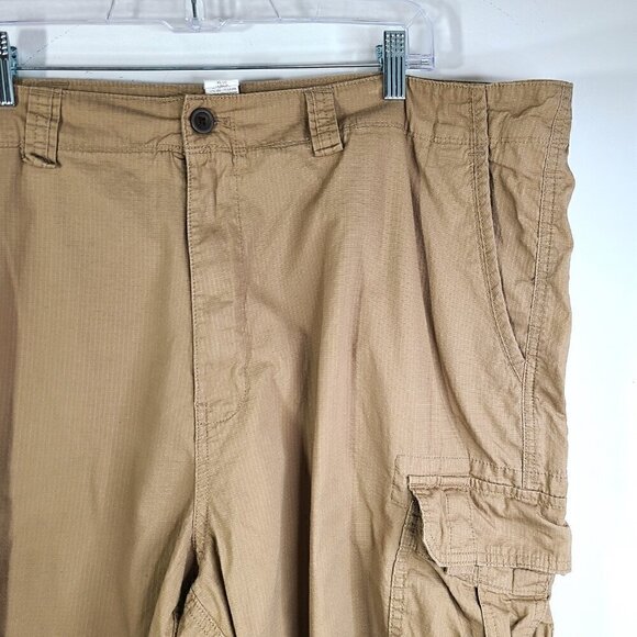 Ralph Lauren CHAPS Khaki Brown Cargo Utility Fishing Quick Dry Cargo Shorts - Picture 2 of 8